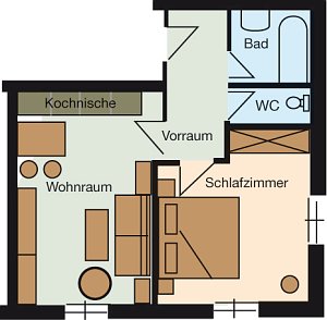 Grundriss Apartment Theresia